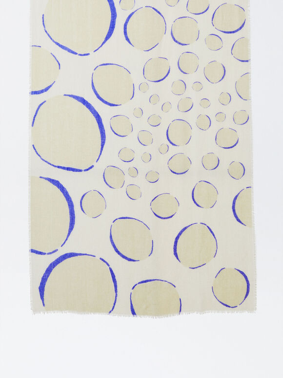 Pañuelo Estampado - Azul