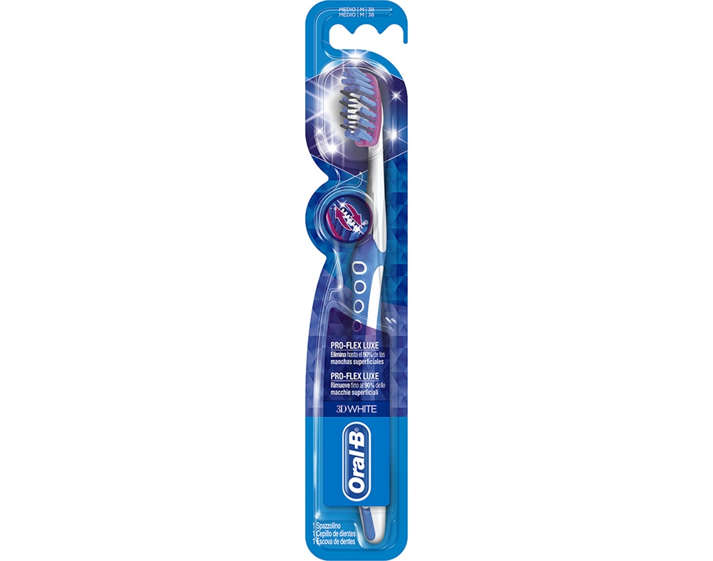 ESCOVA ORAL-B DE DENTES PRO-EXPERT PRO-FLEX 3D WHITE MÉDIA