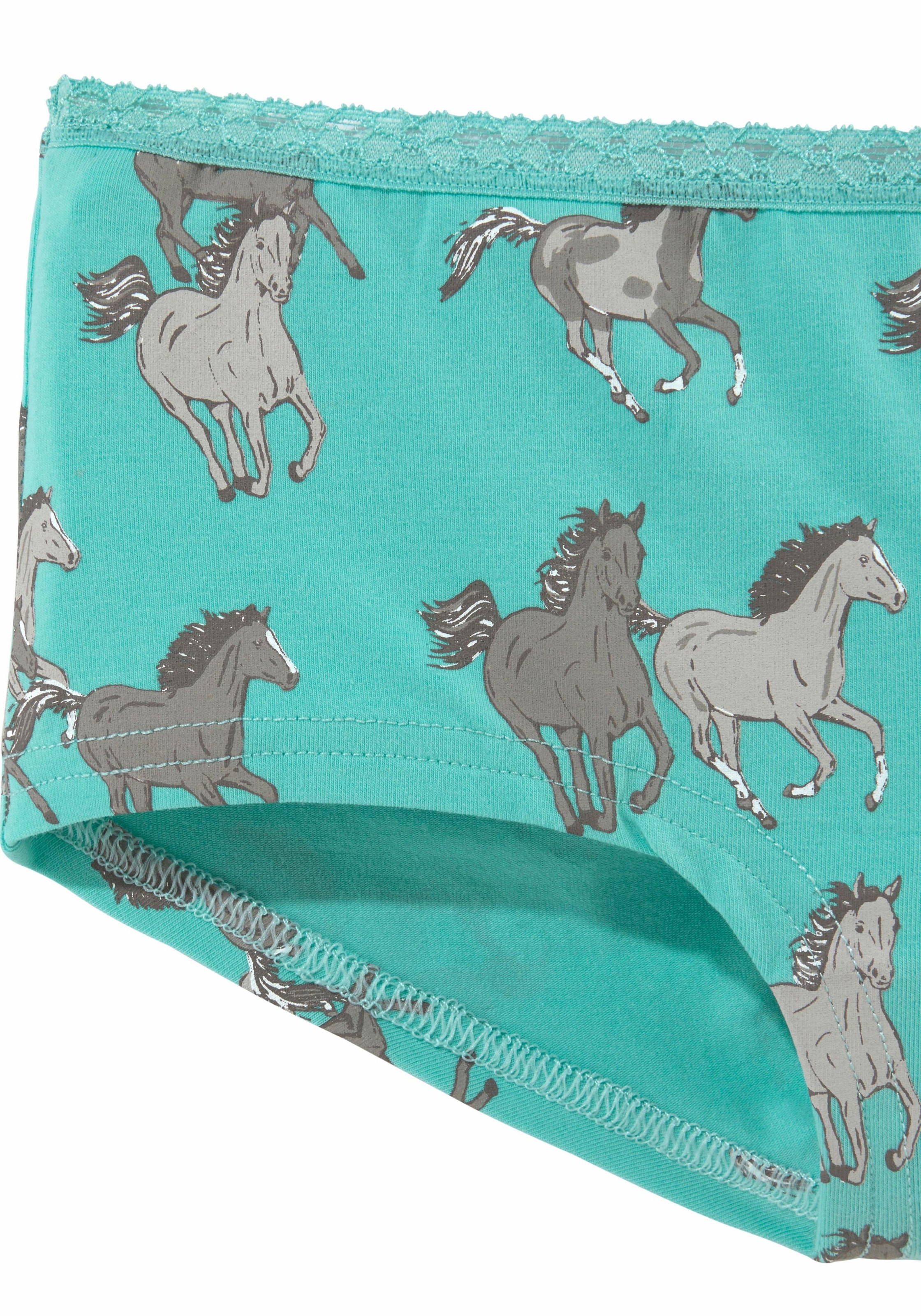 petite fleur Panty Packung, 3 Stk. mit Pferde-Druck