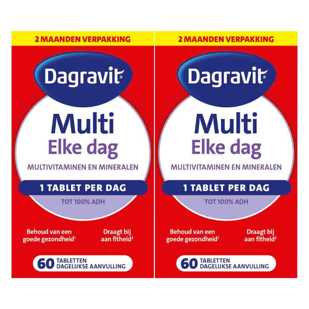 2x Dagravit Multi Elke Dag 60 tabletten