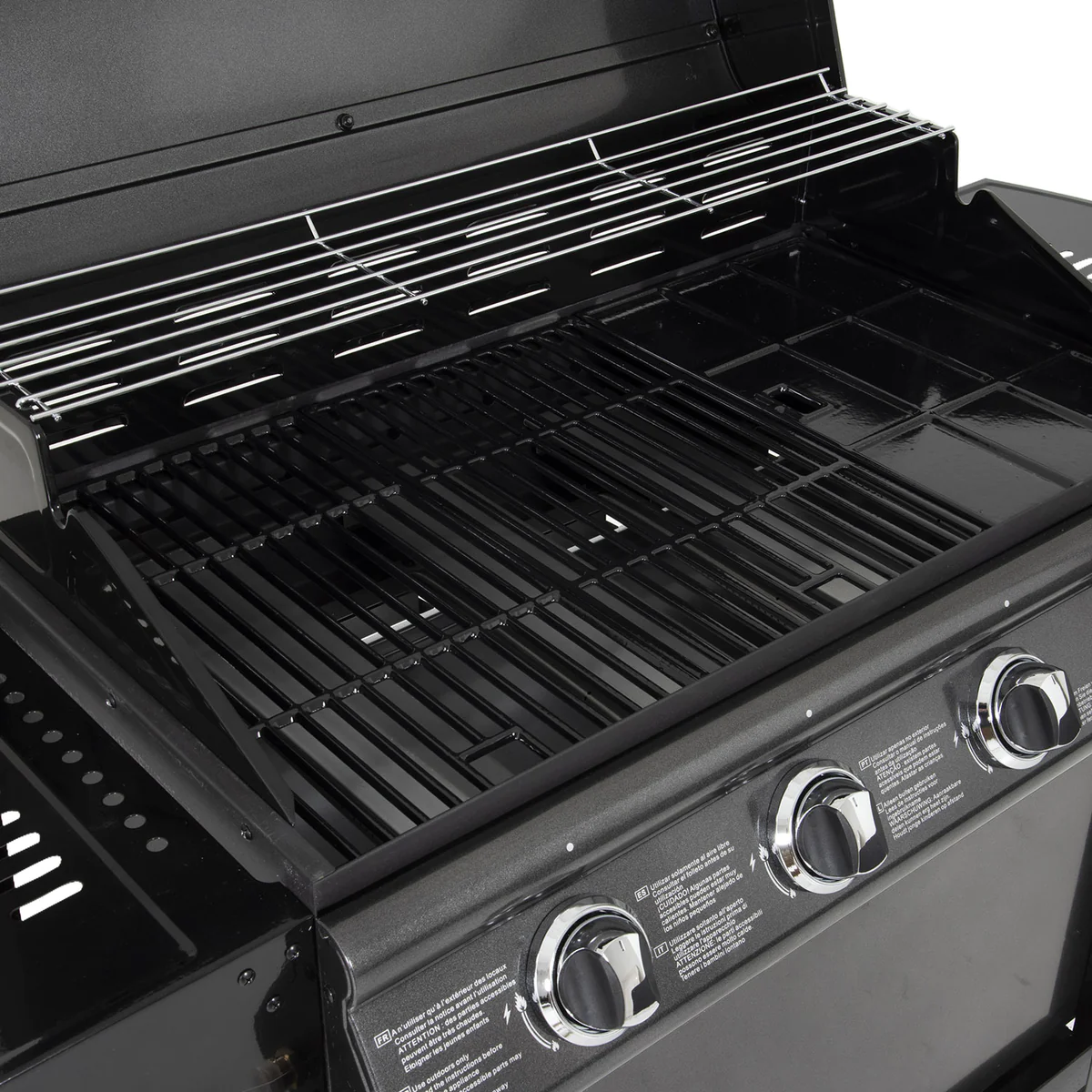 Barbecue au gaz RENO - 4 brûleurs avec thermomètre 14kW Happy Garden