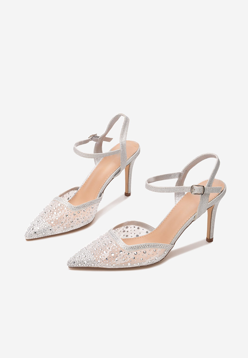 Chaussures à talon fin argent Hortencia