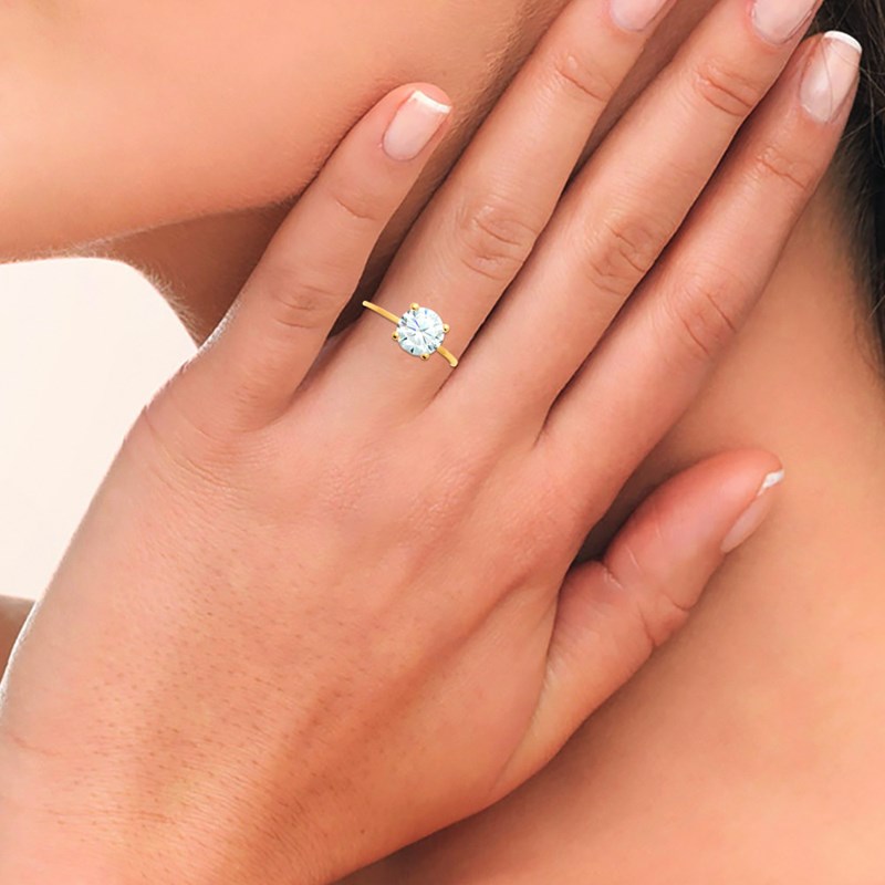 Bague Femme - Plaqué Or - Oxyde de zirconium