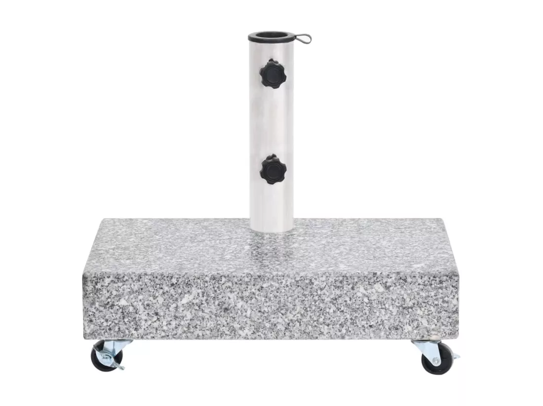 Socle de parasol Gris clair 45x25x8,3 cm Granite