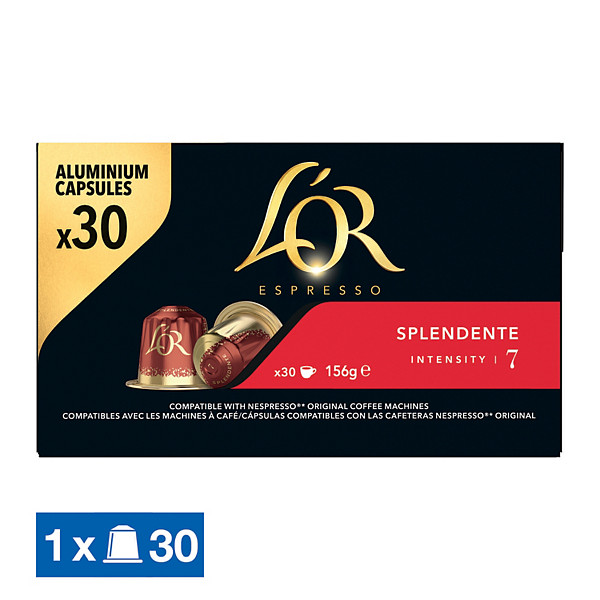 Café L'Or EspressO Splendente, boite de 30 capsules