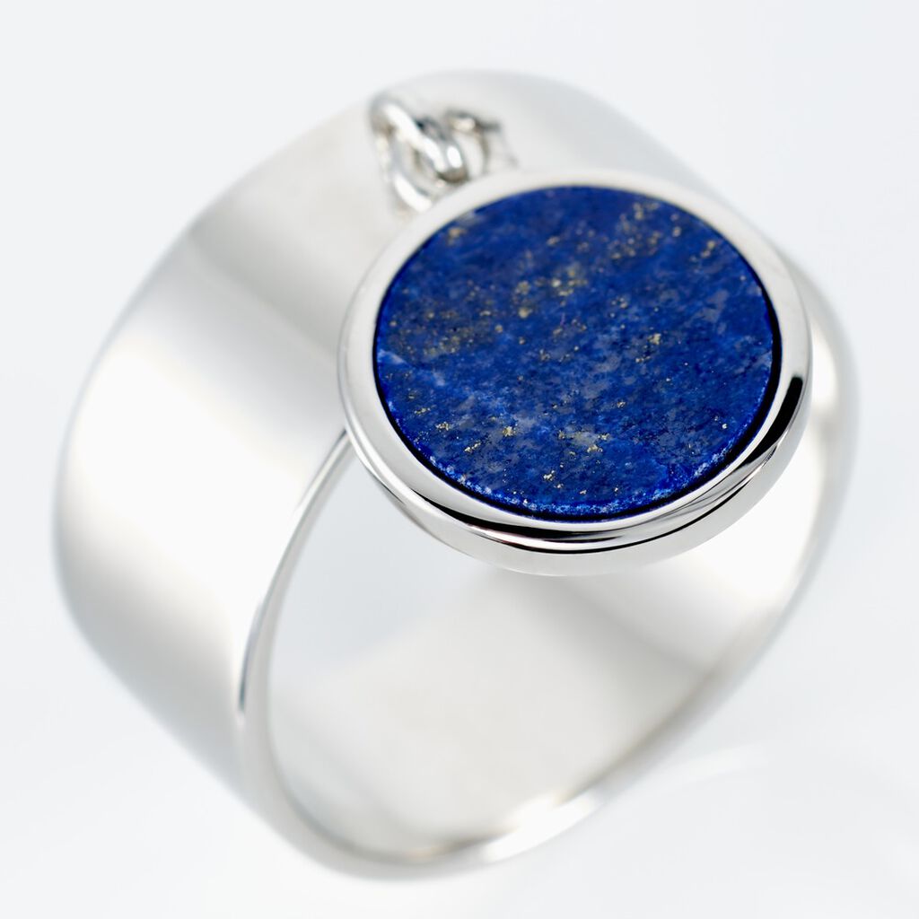 Bague Camillo Argent Blanc Lapis Lazuli