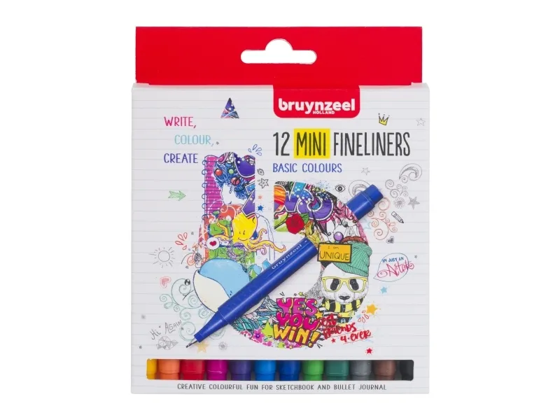 BRUYNZEEL SAKURA Bruynzeel Mini fineliner set | 12 colours