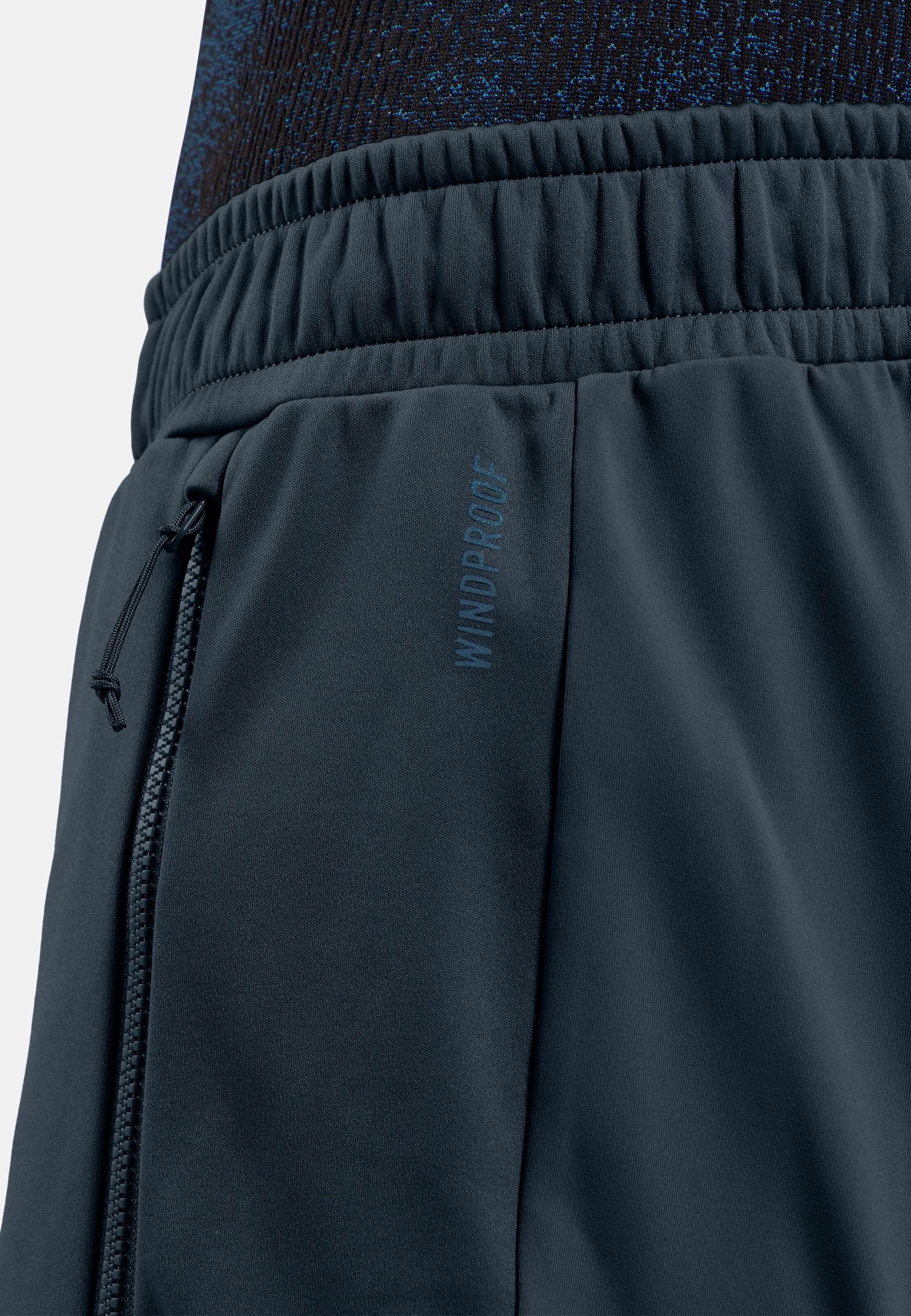 Winddichte Zeroweight X-Warm Langlaufhose in dark sapphire