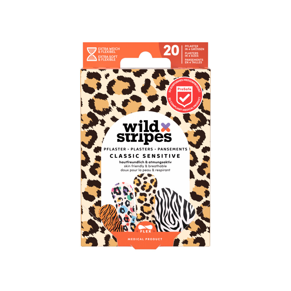 Wild Stripes Pleisters Classic Sensitive Animal20 stuks