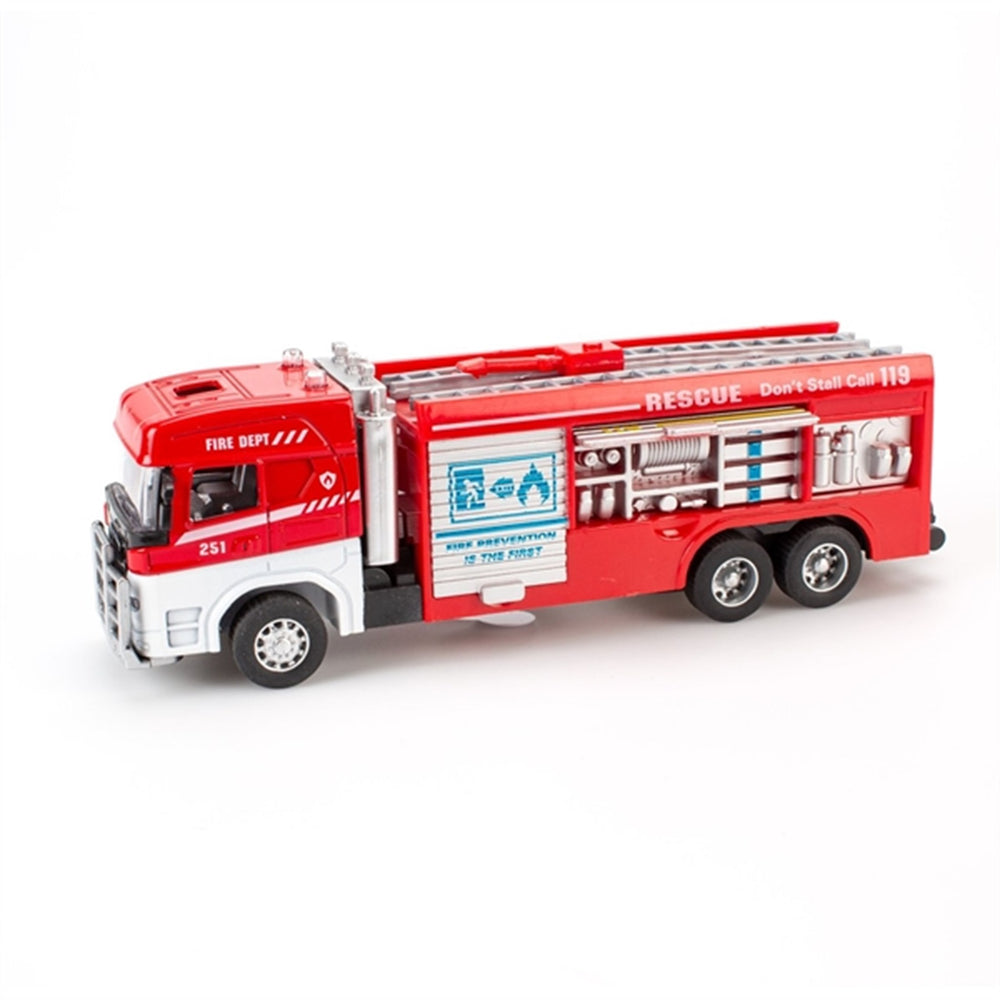 Brandbiler M. Pull Back Lys Og Lyd Rescue