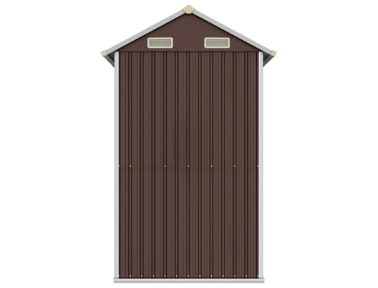VIDAXL - Abri de jardin marron 192x152,5x237 cm acier galvanisé