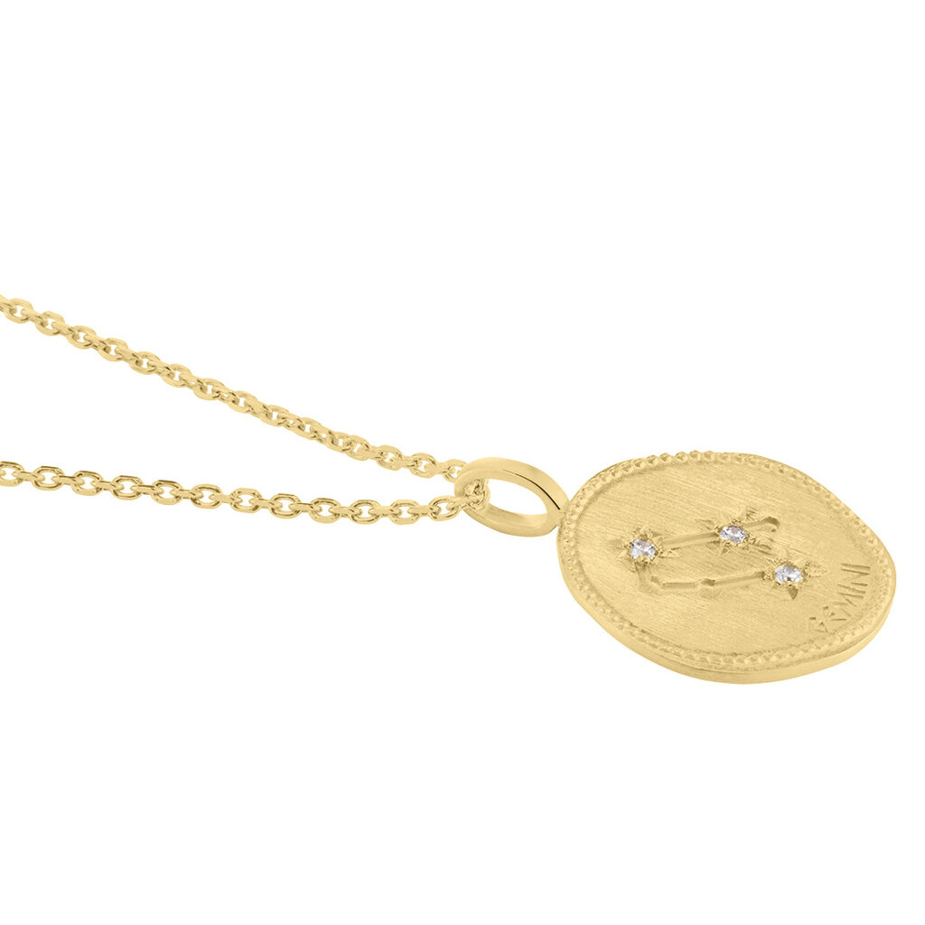 Collier Iago Plaqué Or Oxydes De Zirconium