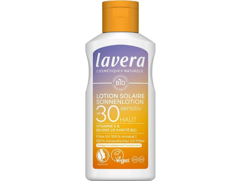 Lavera Sonnenlotion Sensitiv LSF 30 100 ml Natürlicher Sonnenschutz
