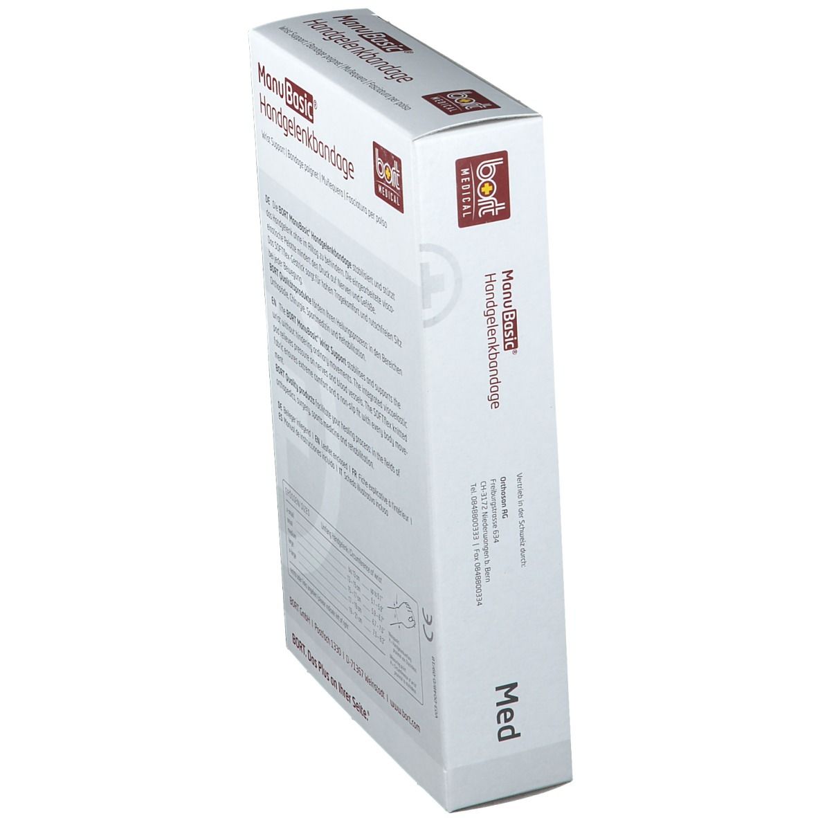 BORT Manu Basic® links Gr. L schwarz