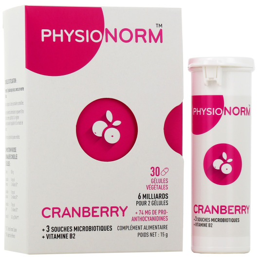 Physionorm Cranberry - équilibre de la Flore Intestinale