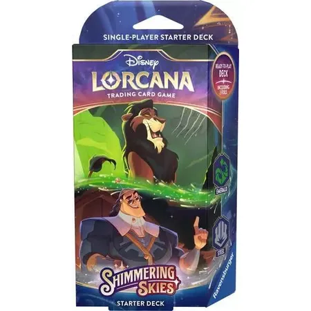 Ravensburger Disney Lorcana: Shimmering Skies - Starter Deck Emerald and Steel (Englisch)