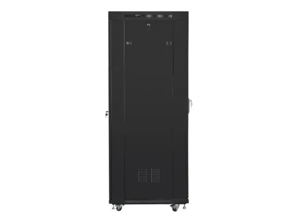 Lanberg - Rack kabinet - med display, 4 køleblæsere - sort, RAL 9004 - 37U - 19