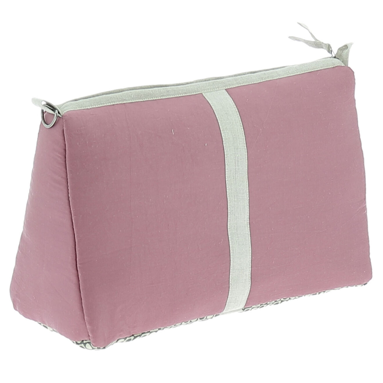 En Fil d'Indienne Trousse de toilette Soie pourpre - 18x26x12 cm