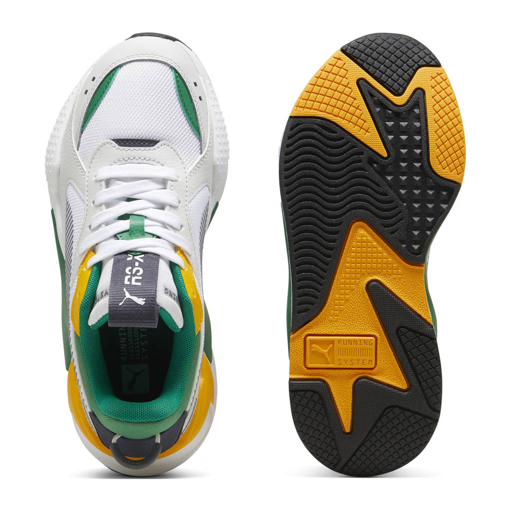 Puma RS-X Geeksneakers wit/groen/geel