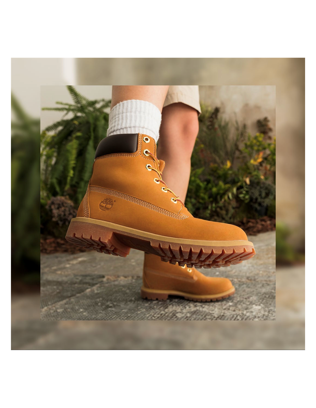 timberland boots enfant original 6in prem wp wht nubuck jaune