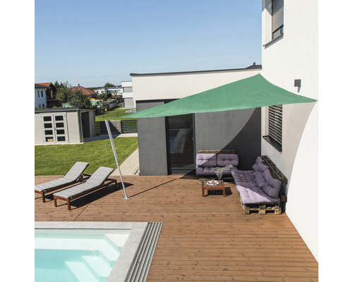 Capri Triangle Zonnescherm 4m Groen