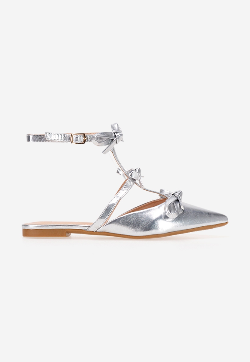 Ballerines à bride argent Ancisa