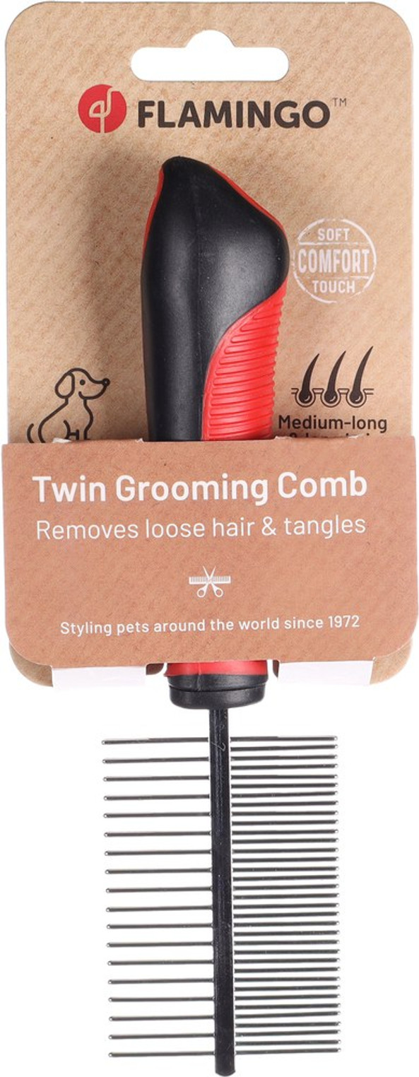 Flamingo f-1030266 - Peigne Double facePremium Care