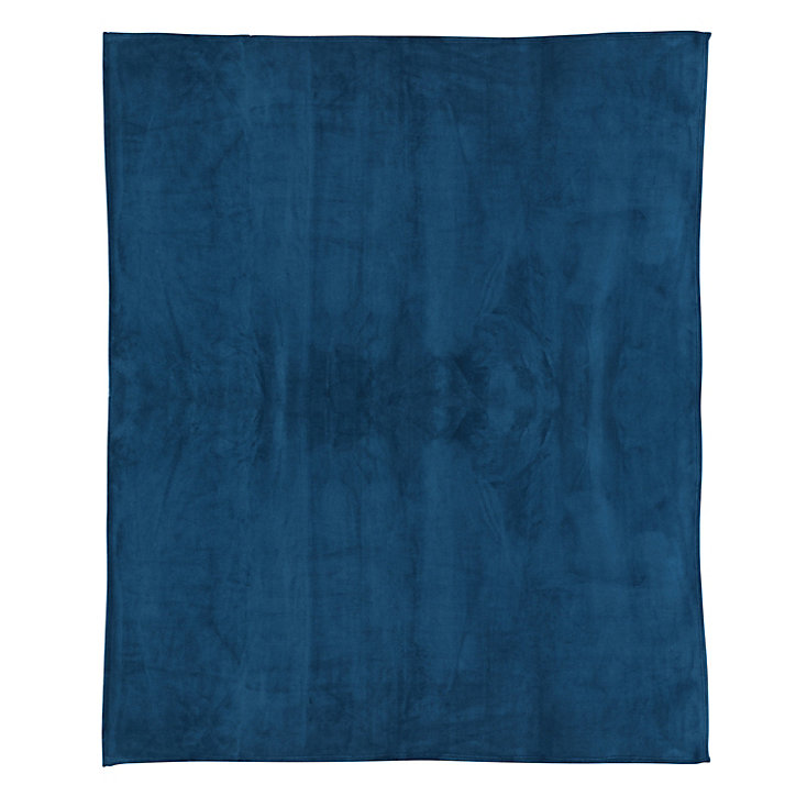 Plaid lulu bleu foncé GoodHome L.180x l.150 cm