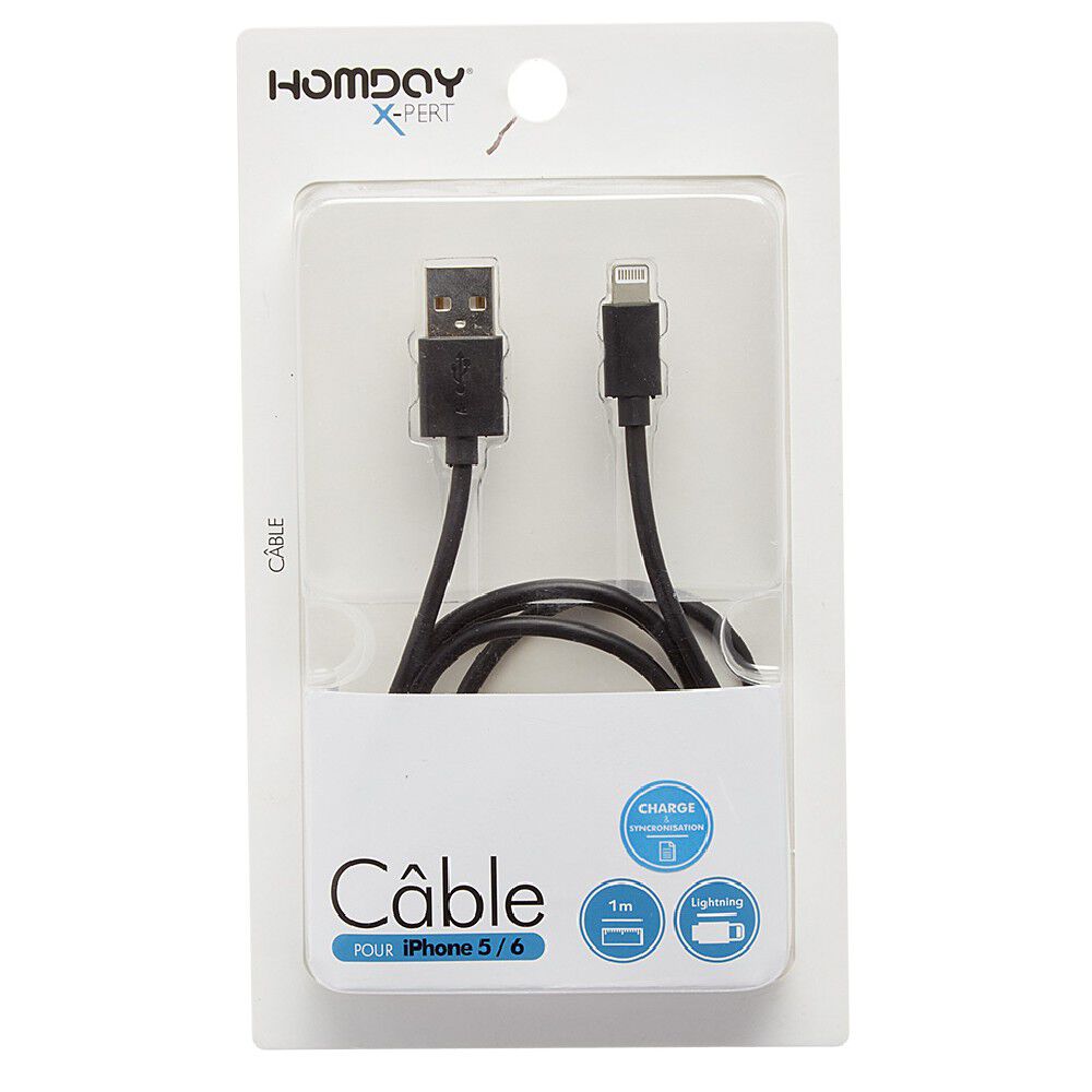 Câble pour iPhone 5 et 6