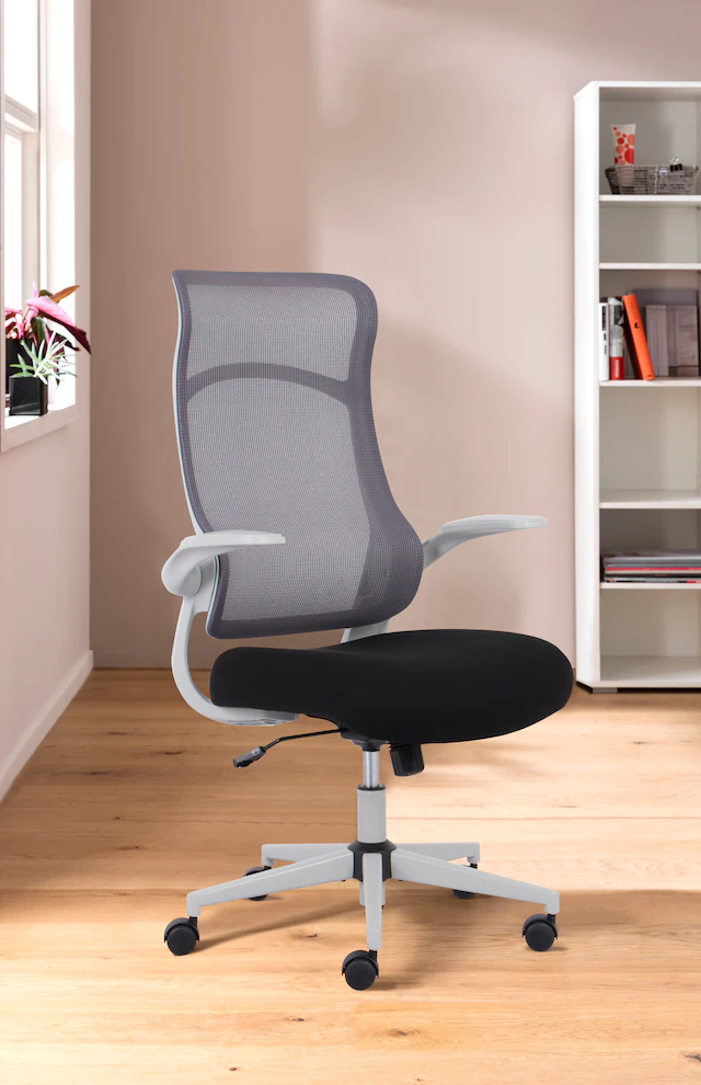 INOSIGN Bürostuhl »Toico, Design-Schreibtischstuhl,« () ergonomische Rückenlehne, Lendenwirbelstütze & klappbaren Armlehnen