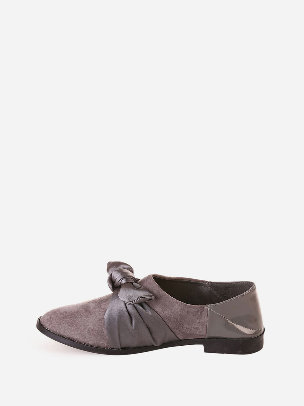 Derbies à noeud satin- Gris
