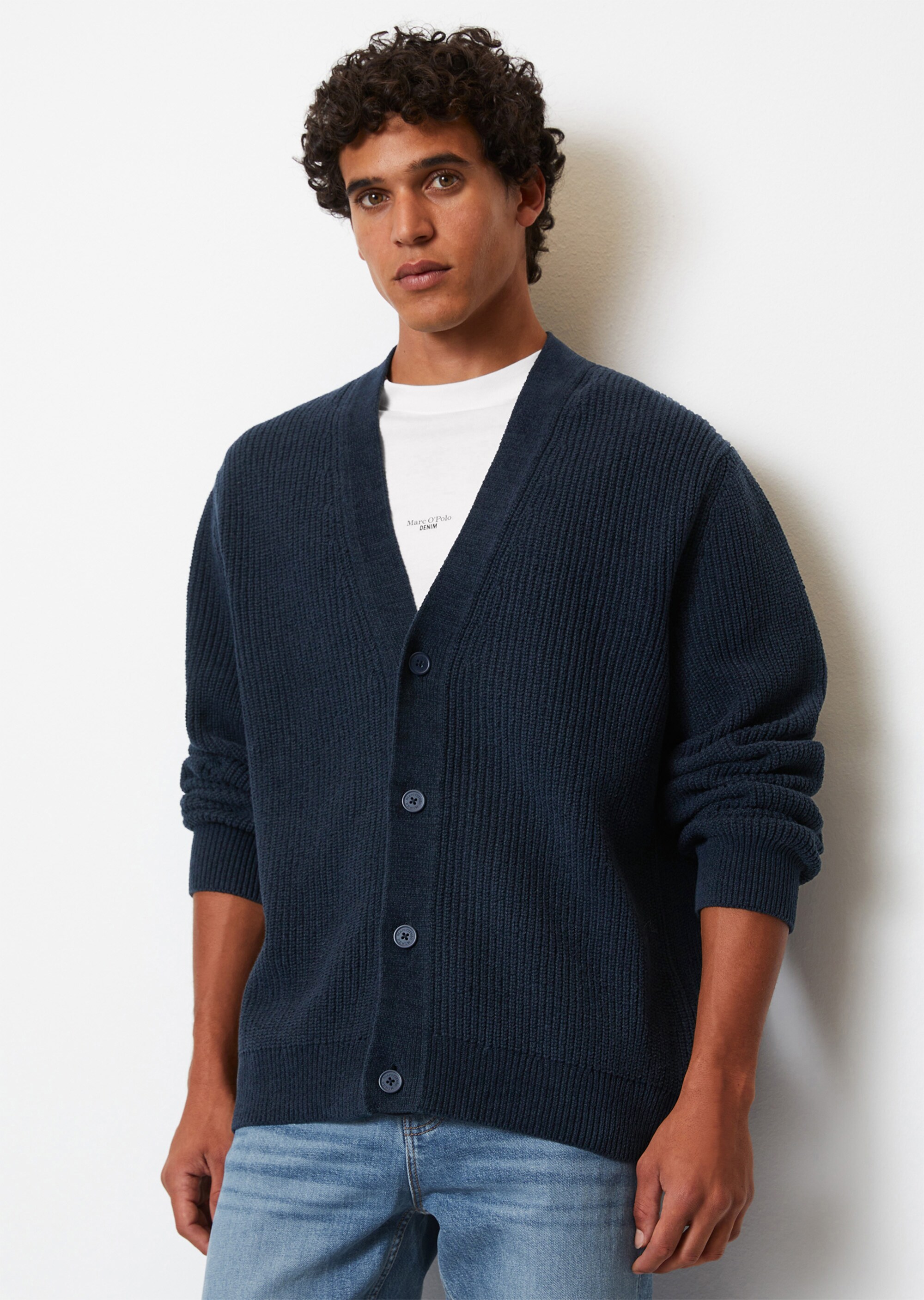 Strickjacke relaxed aus Bio-Baumwolle