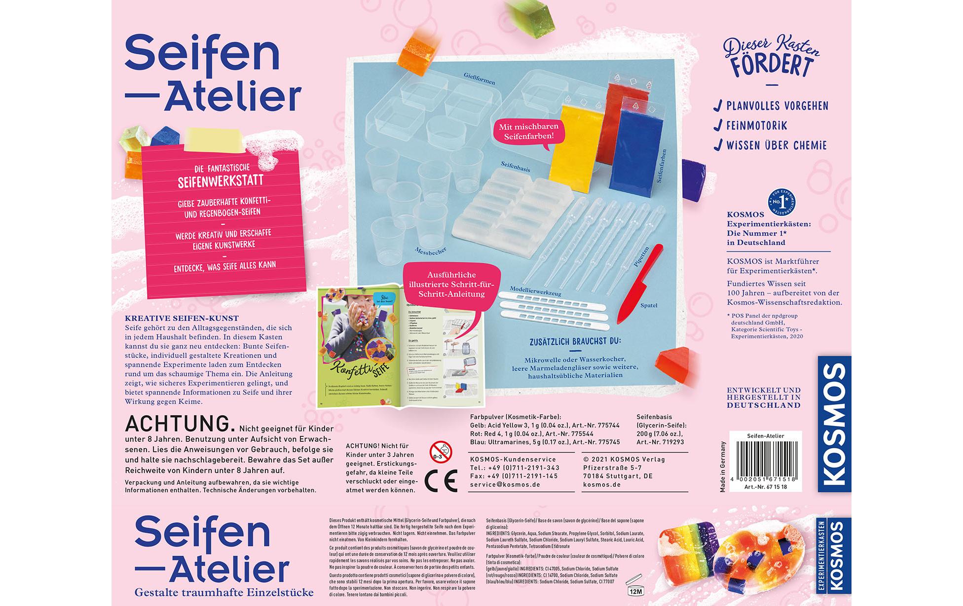 Experimentierkasten Seifen-AtelierEinzigartige Seifenkreationen herstellen