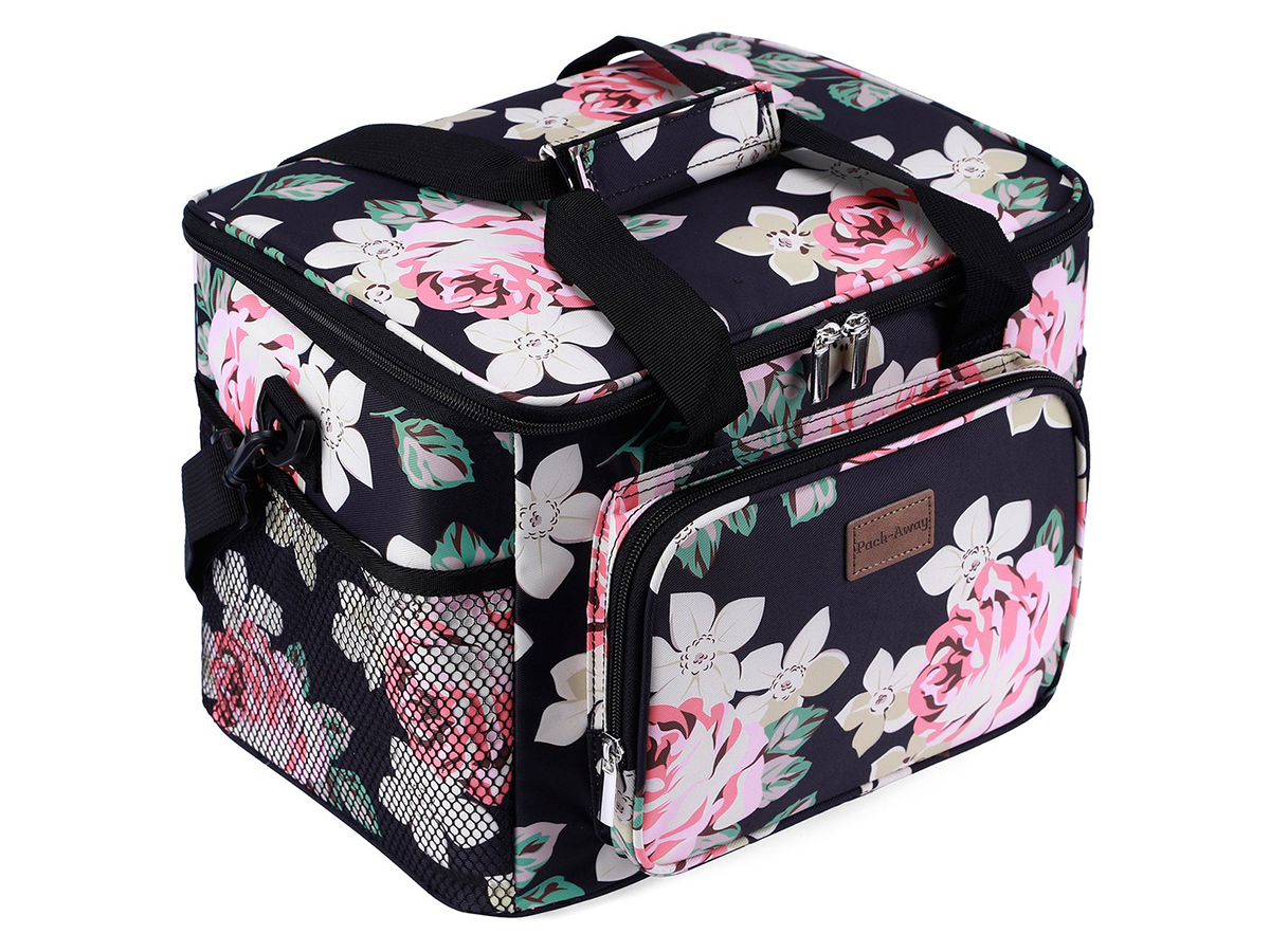 Packaway 15 liter geïsoleerde koeltas - Black Flower