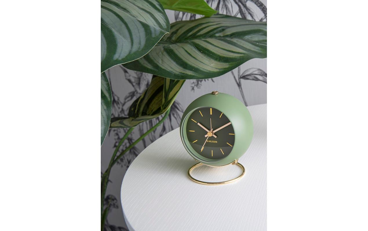 Klassischer Wecker Globe GrünAnaloger Wecker