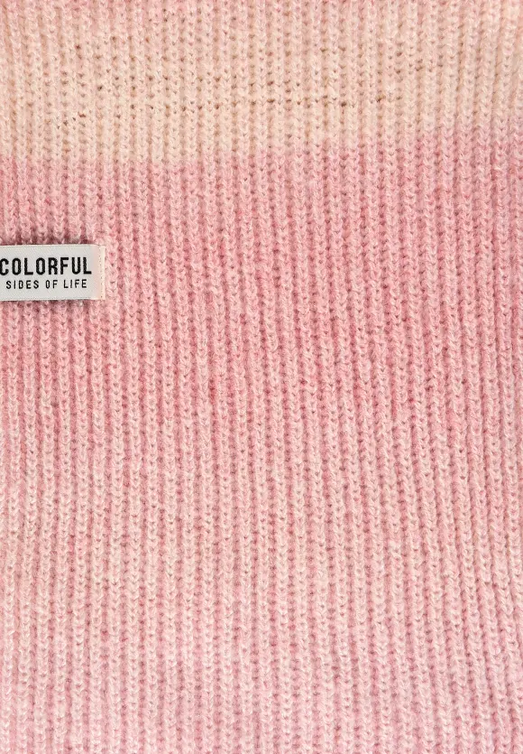 Strick Loop mit Farbverlauf - light peony pink