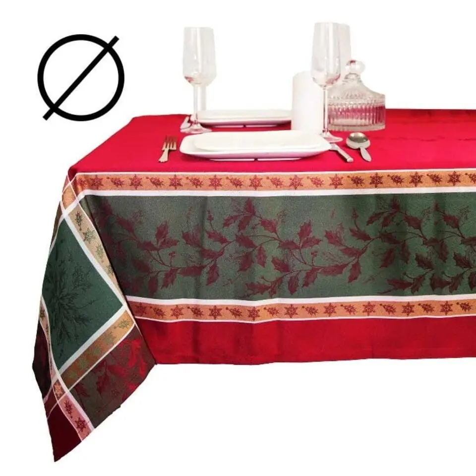 Unique Living - Tafelkleed Oliver - 180x180cm - Rood