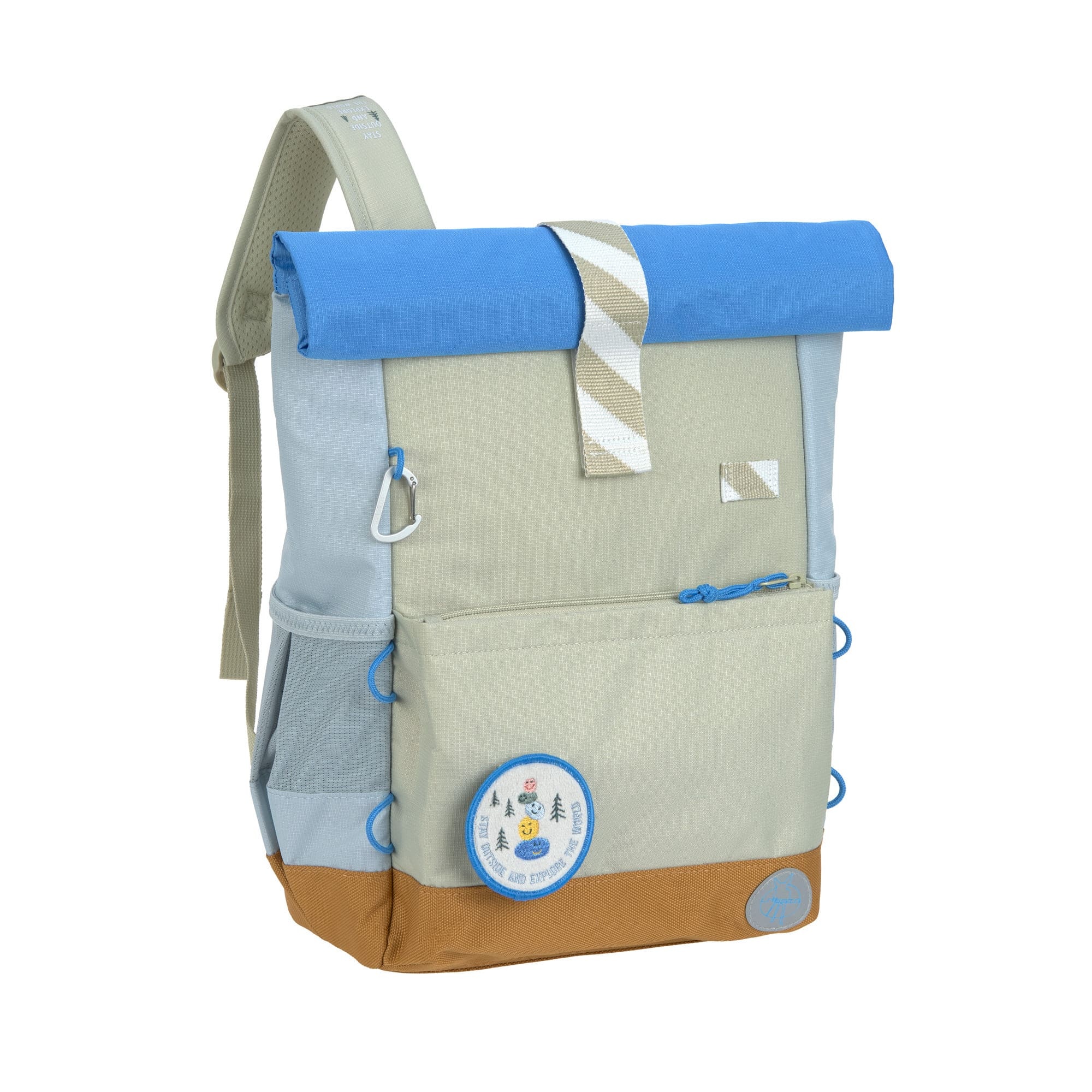 Lassig Lassig Medium Rolltop backpack Sunny Explorer Green/Blue