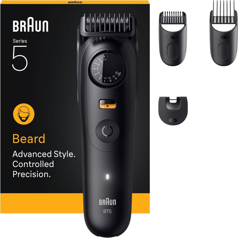Braun - Baardtrimmer Series 5 - Ontharingsapparaat - Zwart - Waterdicht