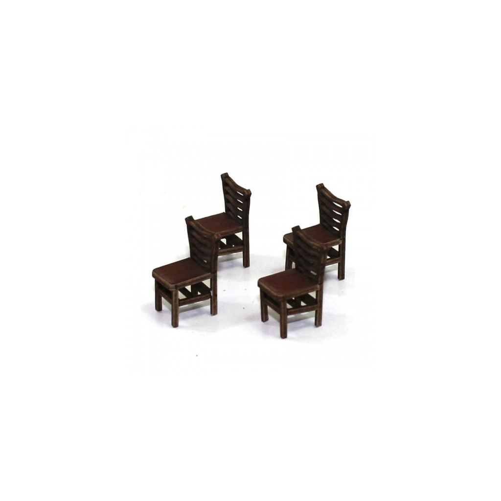 Chaises à Dossier à Barreaux A (x4)