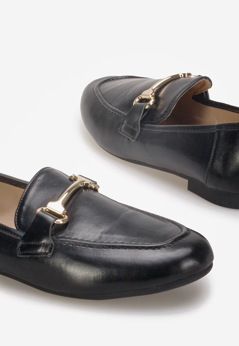 Mocassins femme noirs Casica