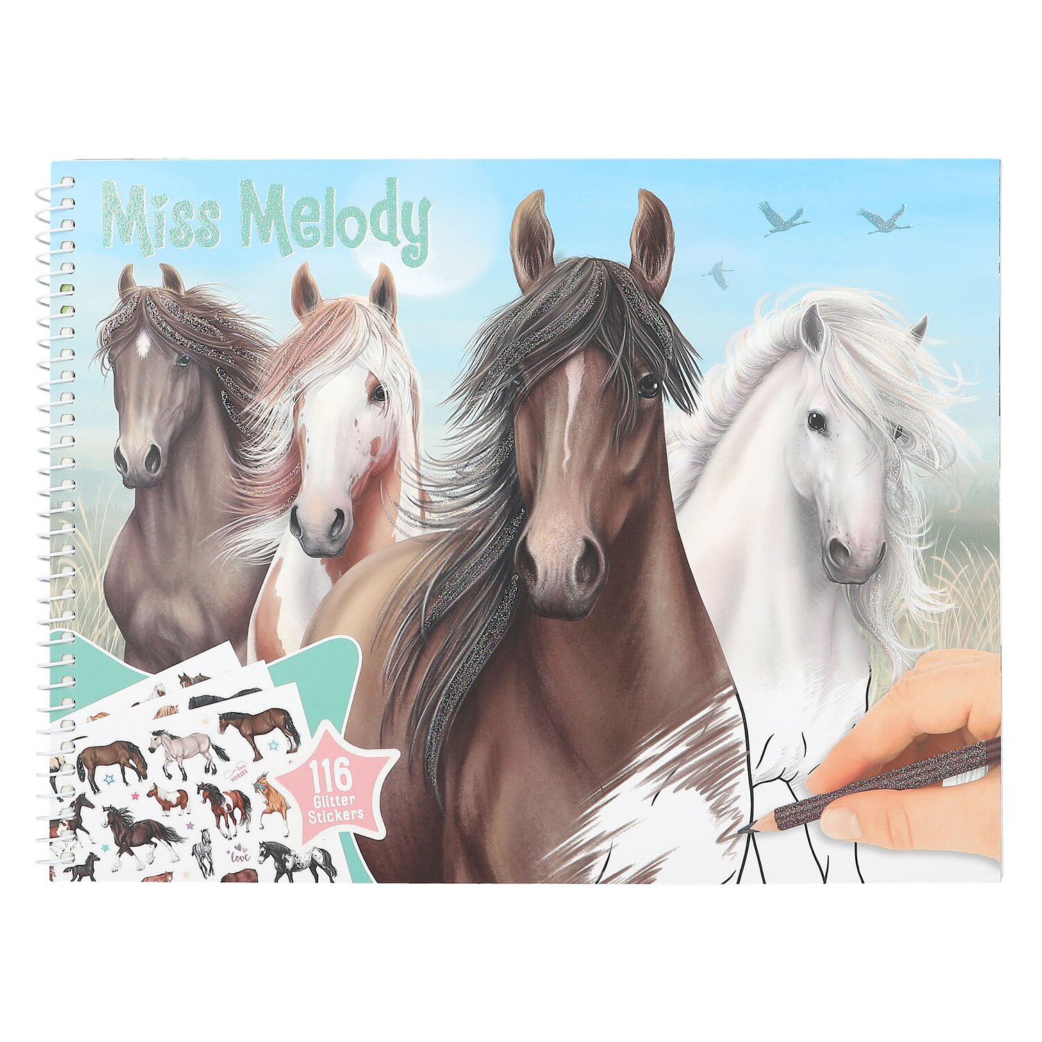 Miss Melody Pferde-Malbuch