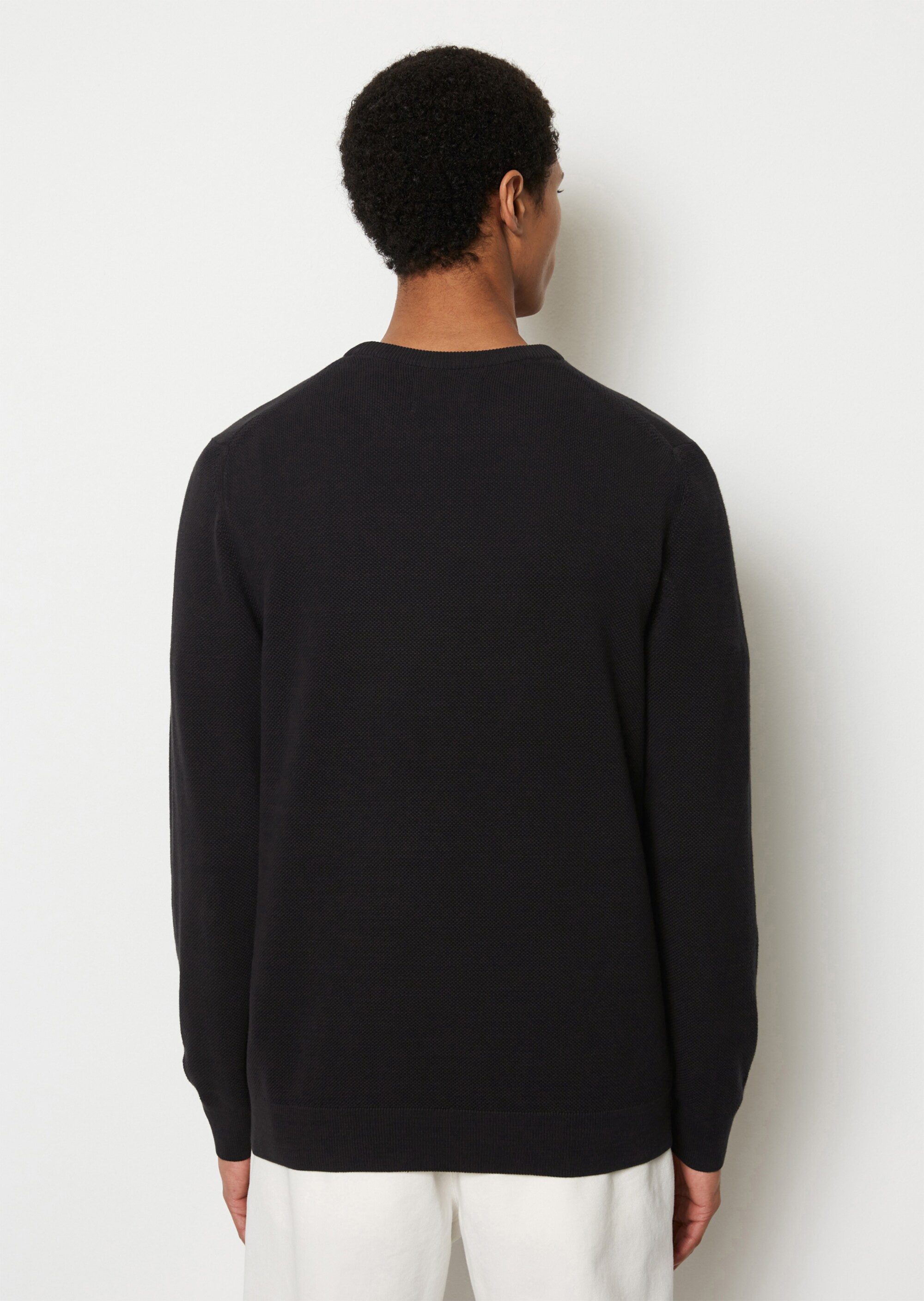 Pullover regular mit feiner Piqué-Struktur