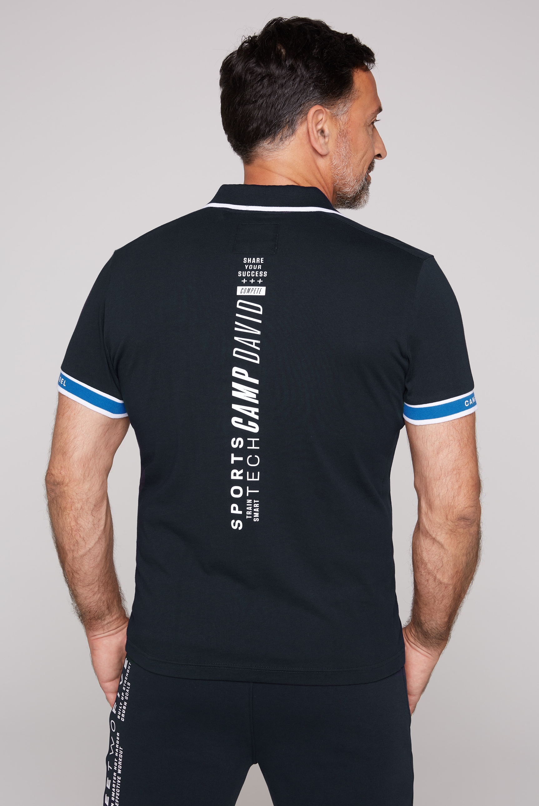 CAMP DAVID Poloshirt , mit kontrastreichen Details