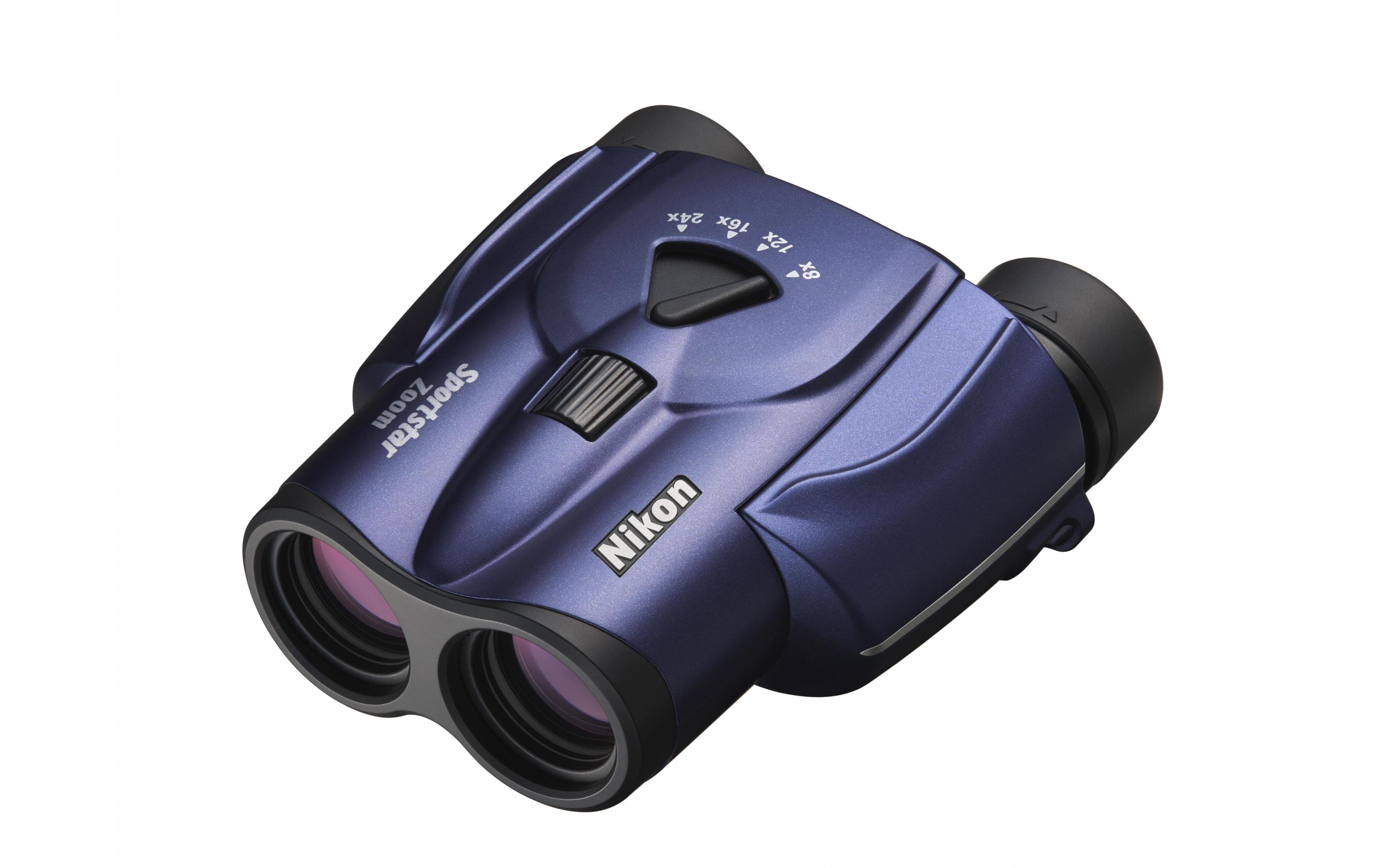 Fernglas Sportstar Zoom 8-24 x 25 Blau<br>Fernglas für schnelles und stufenloses Zoomen