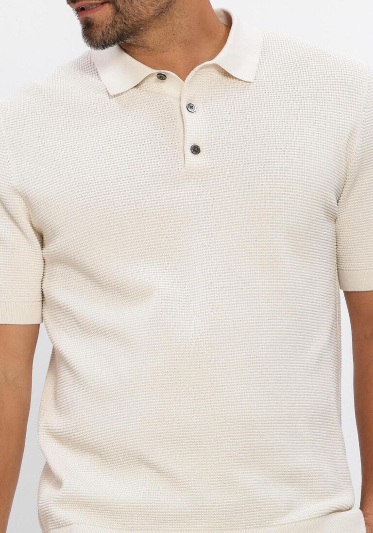 ecru profuomo polo polo ss aero ease waffle structure