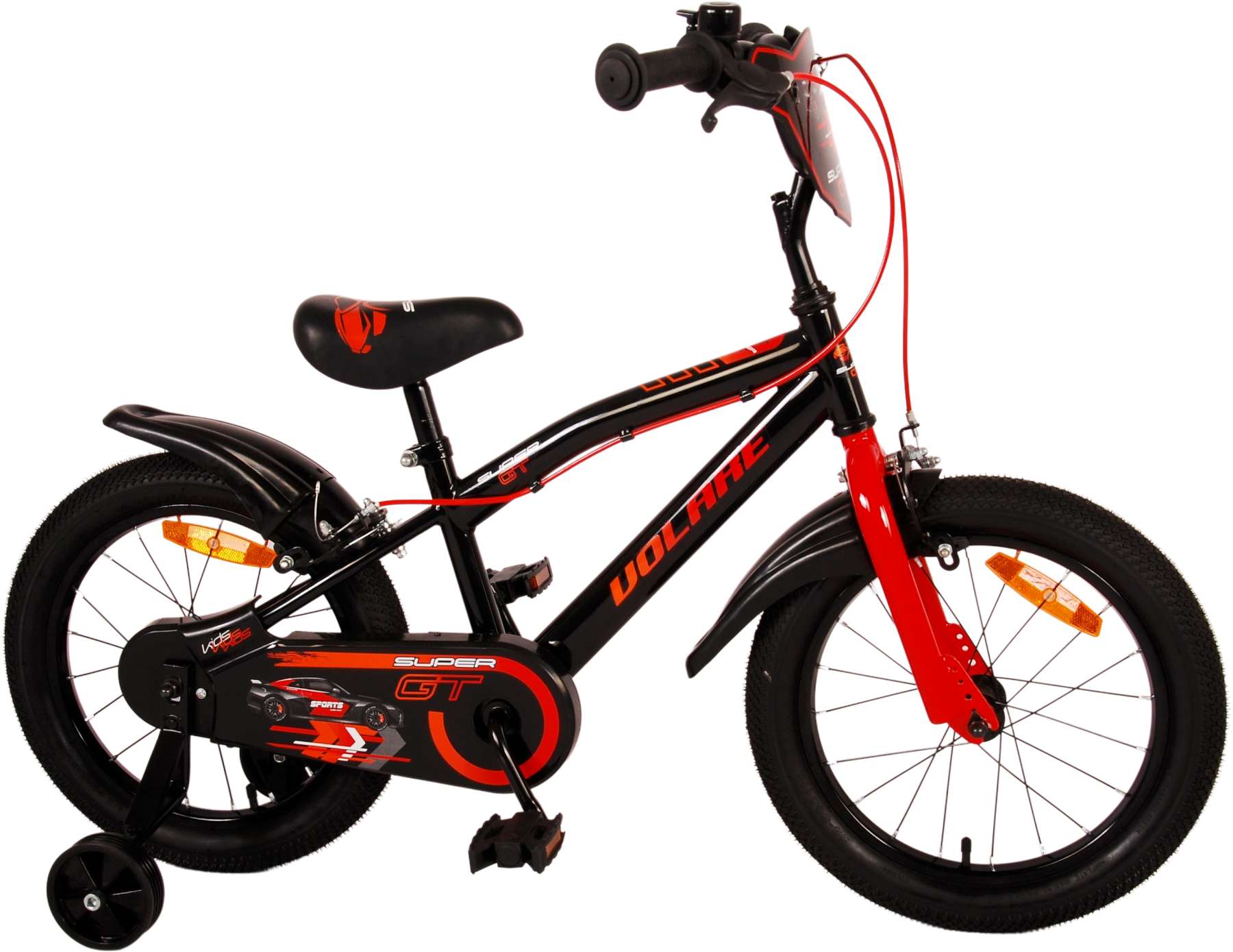 TPFSports Super GT Kinderfahrrad - Jungen - 16 Zoll - Rücktritt + Handbremse - Blau