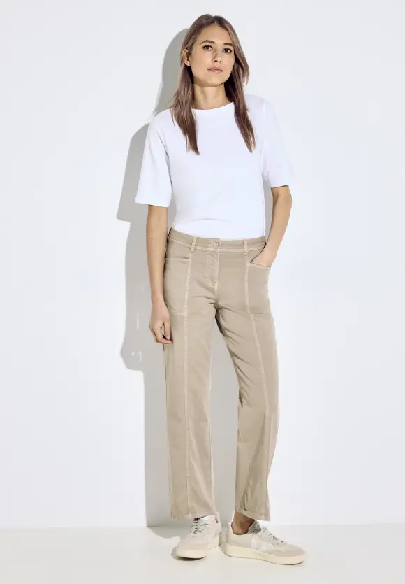 Loose Fit Twill Hose - simply beige