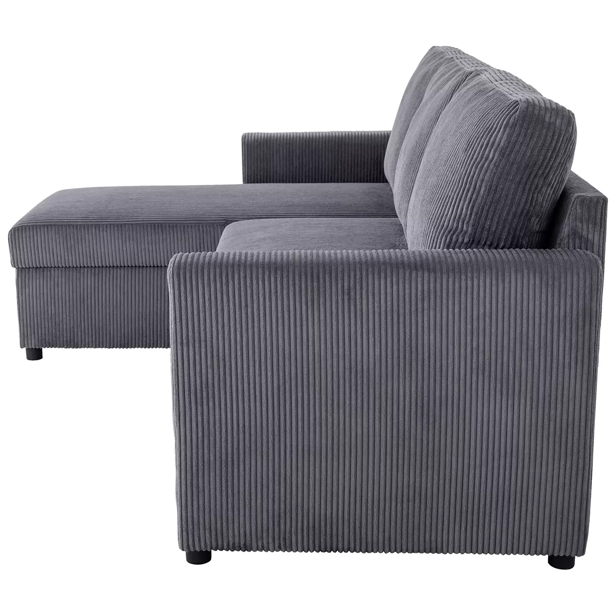 Ecksofa Paris Best Price 187 x 132 Anthrazit
