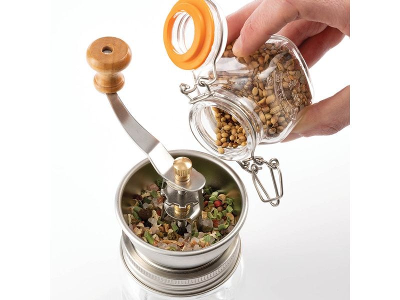 Kilner Multifunktions-Küchenmühle 250 ml, 1 Stück Küchenmühle inklusive Silikondeckel und Luftschloss